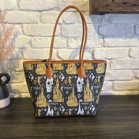 Dooney & Bourke Disney Castle Tote Bag - Black and Gold 30th anniversary - Picture 3 of 6